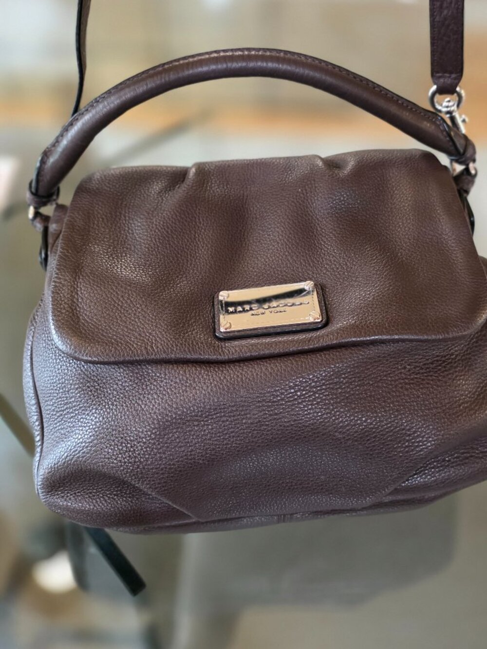Marc by Marc Jacobs Classic Q Lil Ukita Cardamom Brown Leather Bag